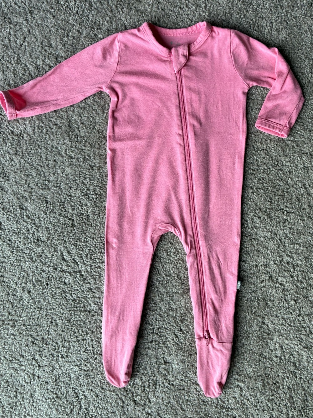 Kyte BABY Pink Footed Zippered One-Piece Bamboo